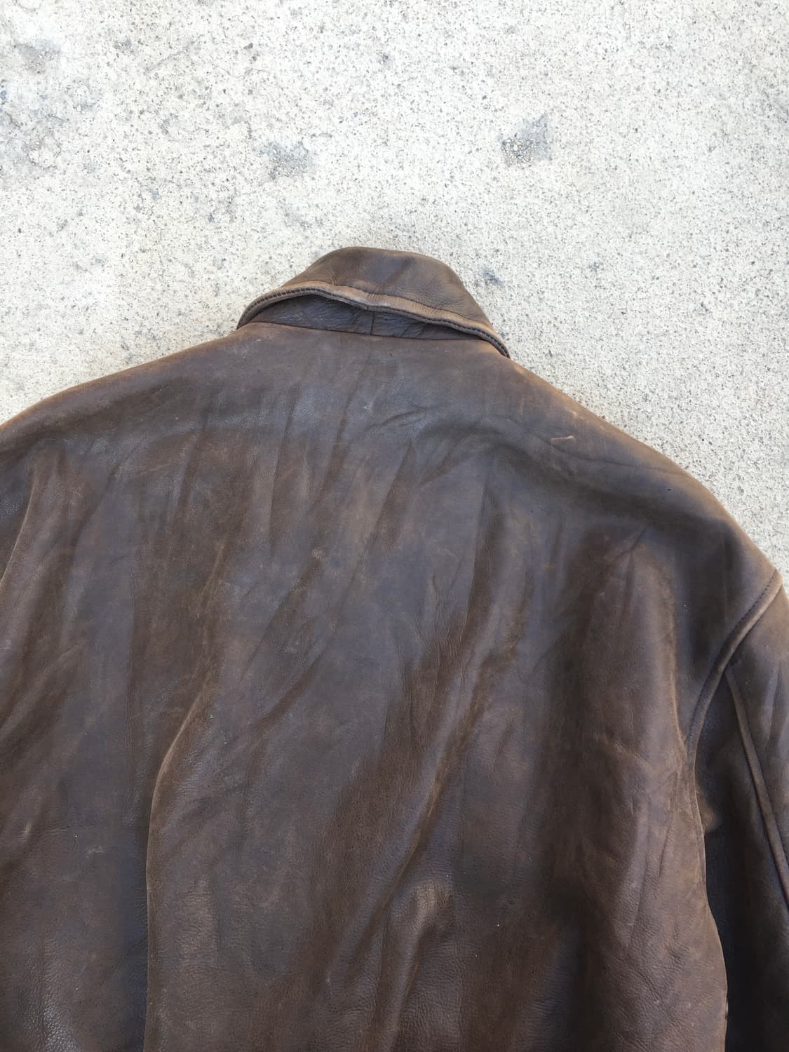 90’s us wings a-2 레더자켓 상품이미지4