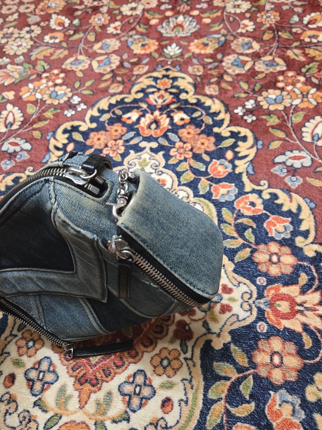 디젤 DIESEL 패치워크 데님 미니 숄더백 상품이미지9