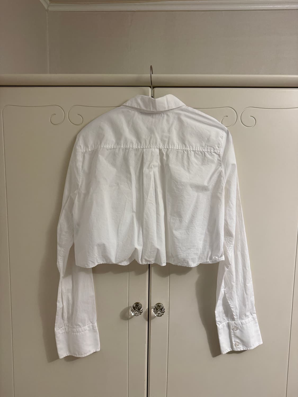 Zara 자라 크롭 화이트 셔츠 상품이미지3