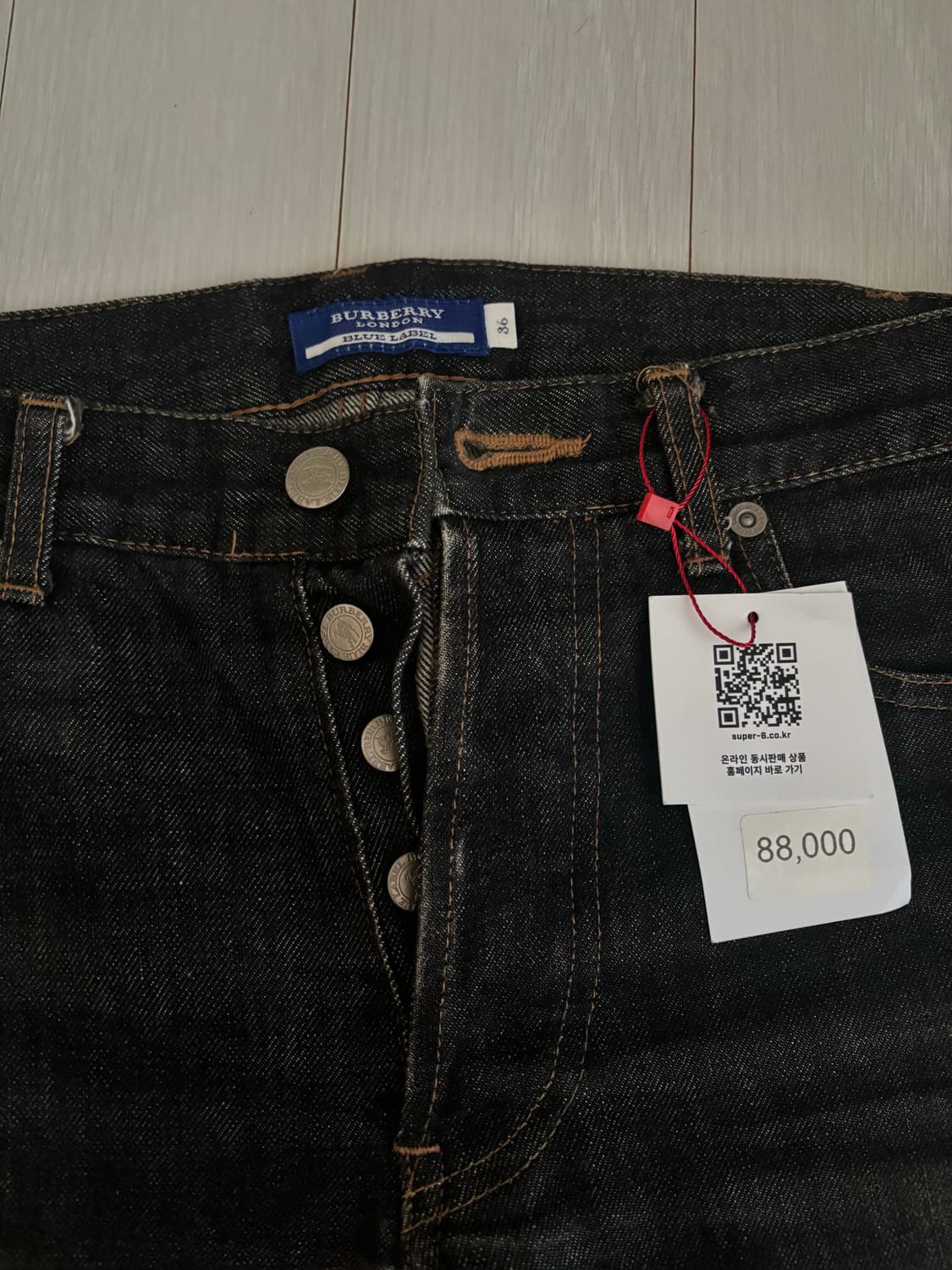 [burberry] 버버리 블루라벨 빈티지 체크 데님 팬츠 상품이미지4