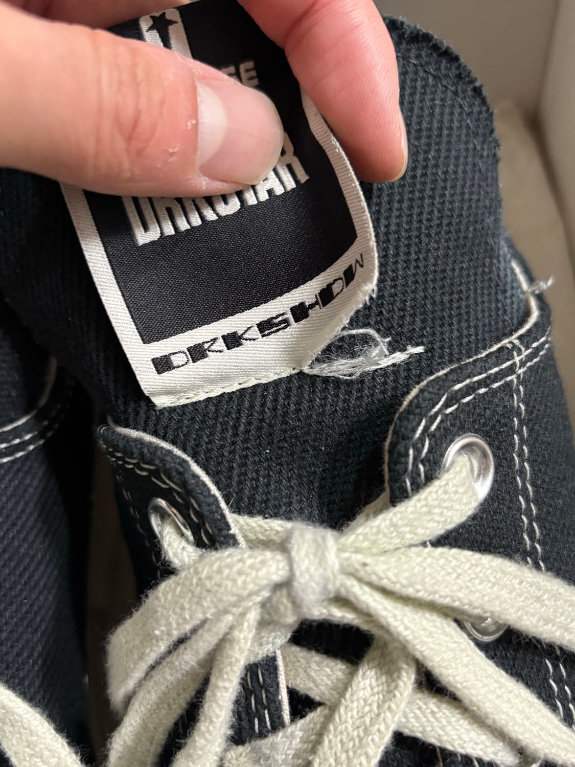 릭오웬스 다크쉐도우 x 컨버스 다크스타 로우 상품이미지9