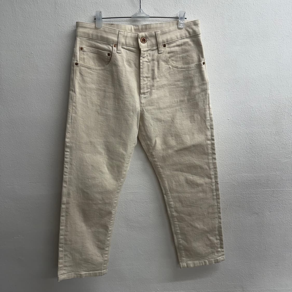 아스페시 크림 아이보리 데님 팬츠 26 상품이미지1