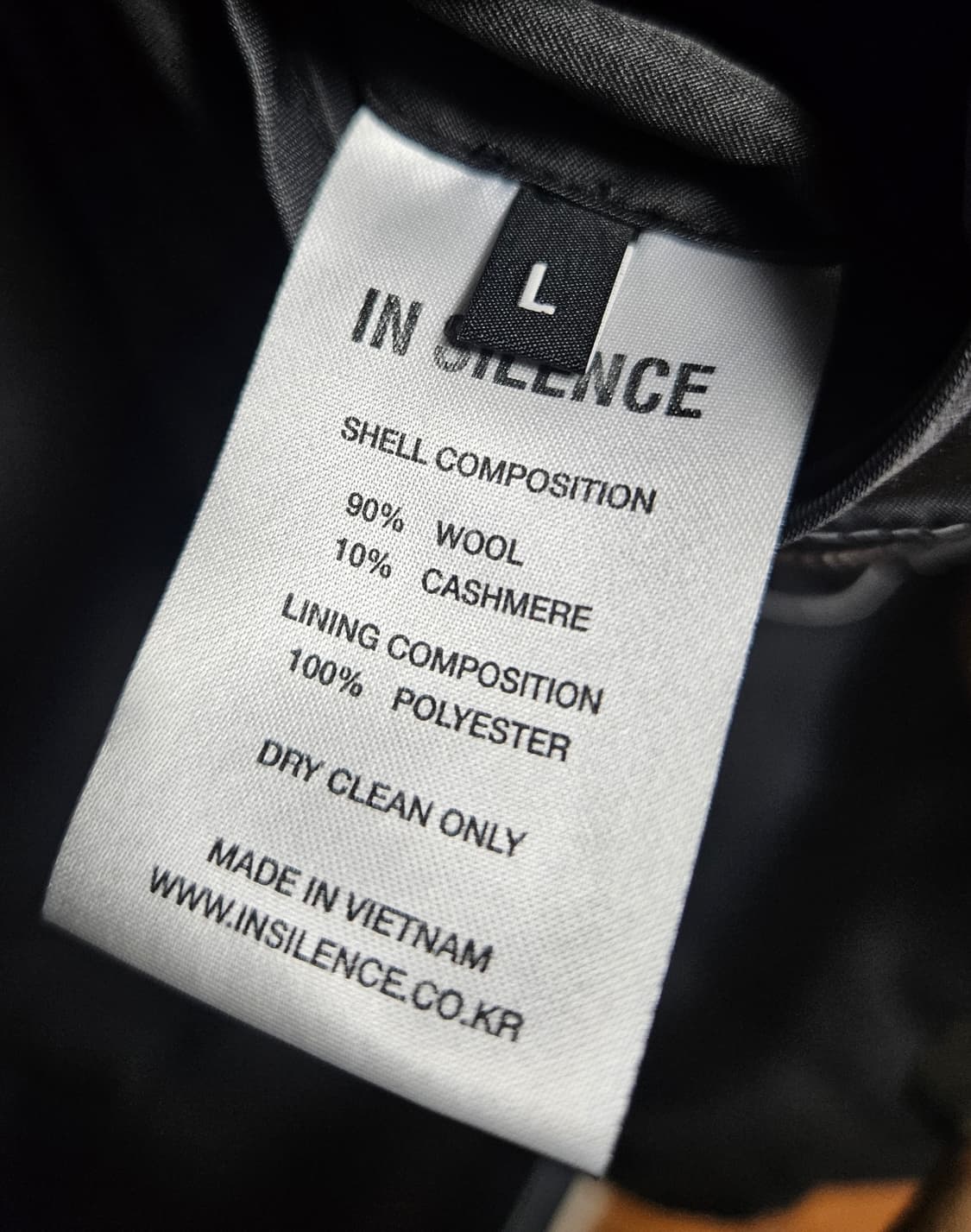 [L사이즈] 인사일런스 블랙 세미오버사이즈 싱글 코트 상품이미지3