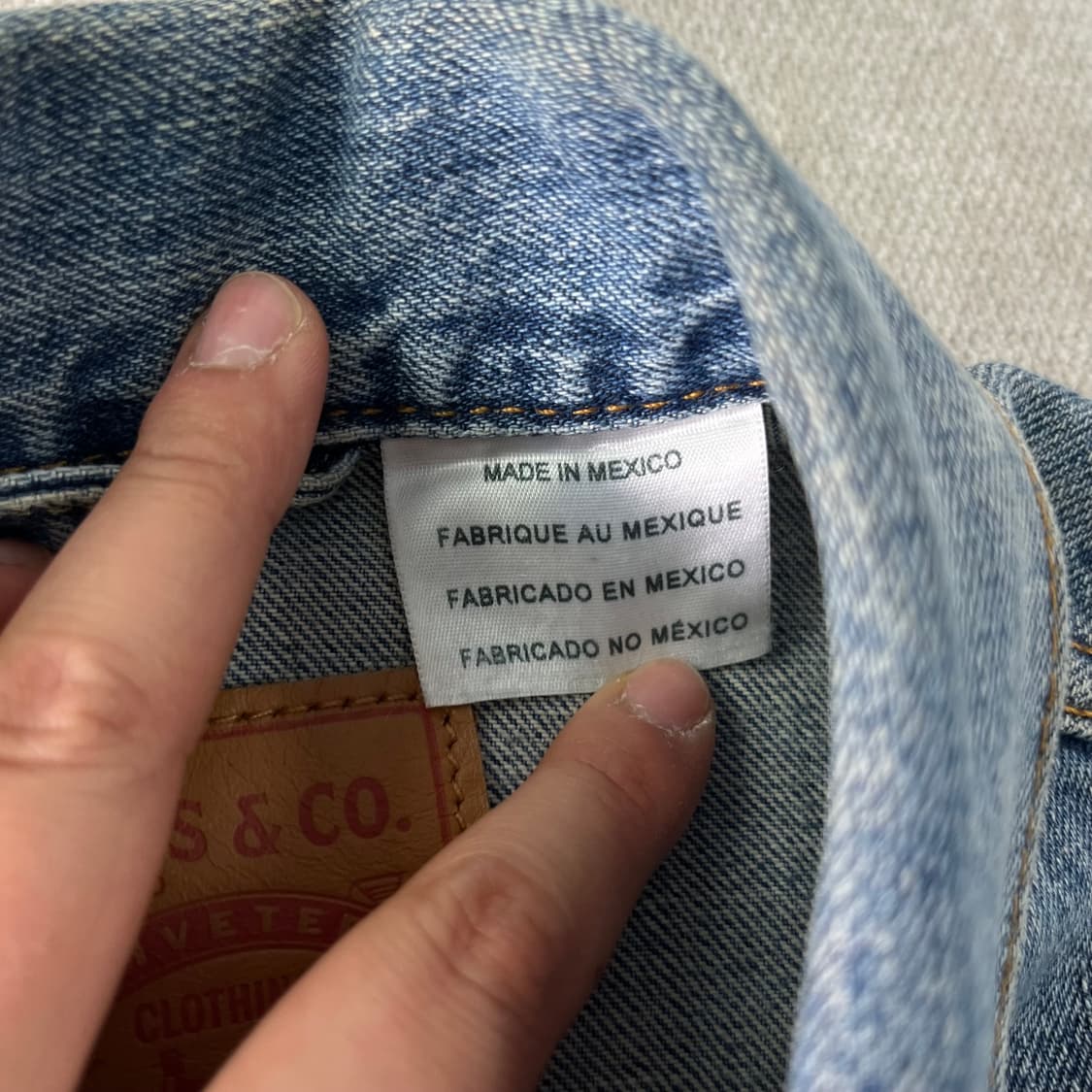 100 리바이스 투포켓 연청 데님 자켓 상품이미지4