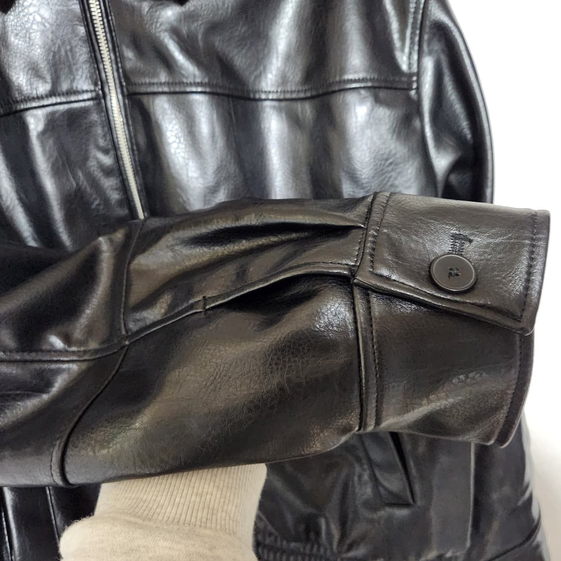 자라 레더 자켓 남L 상품이미지4