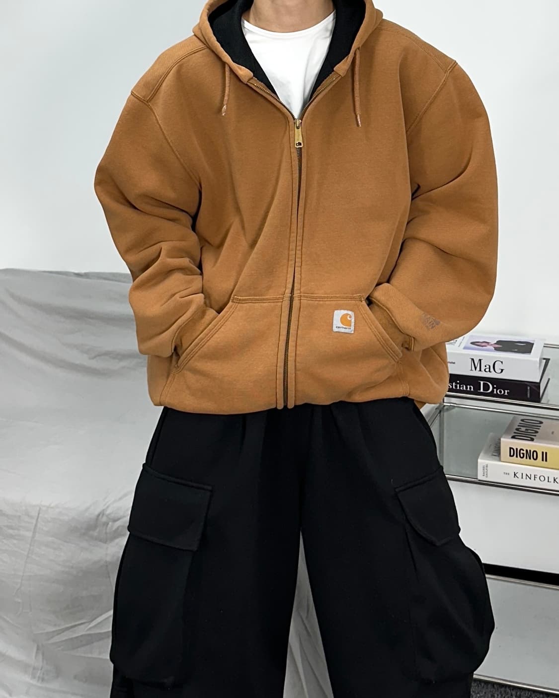 칼하트 써멀 된장 후드집업 L 상품이미지2
