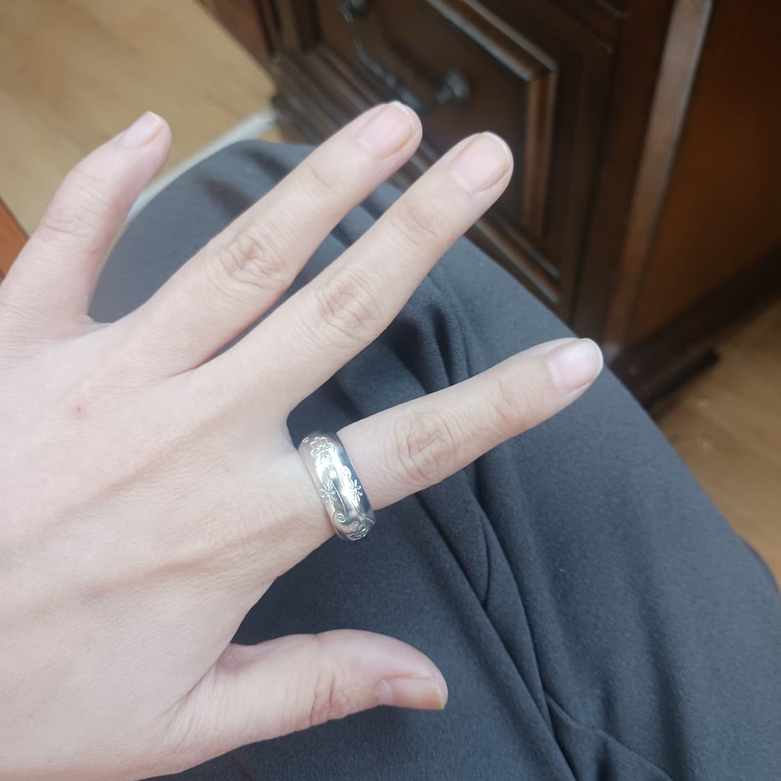 꽃가락지3 순은99 은가락지 8미리  상품이미지7