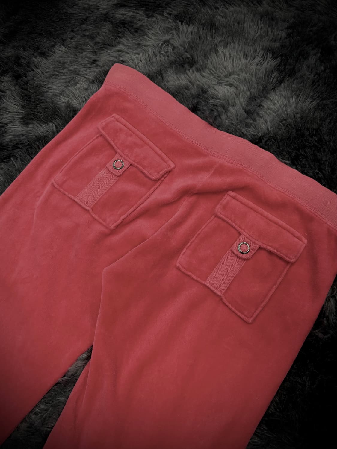 juicy Couture 벨벳 핑크 부츠컷 트랙팬츠 상품이미지3