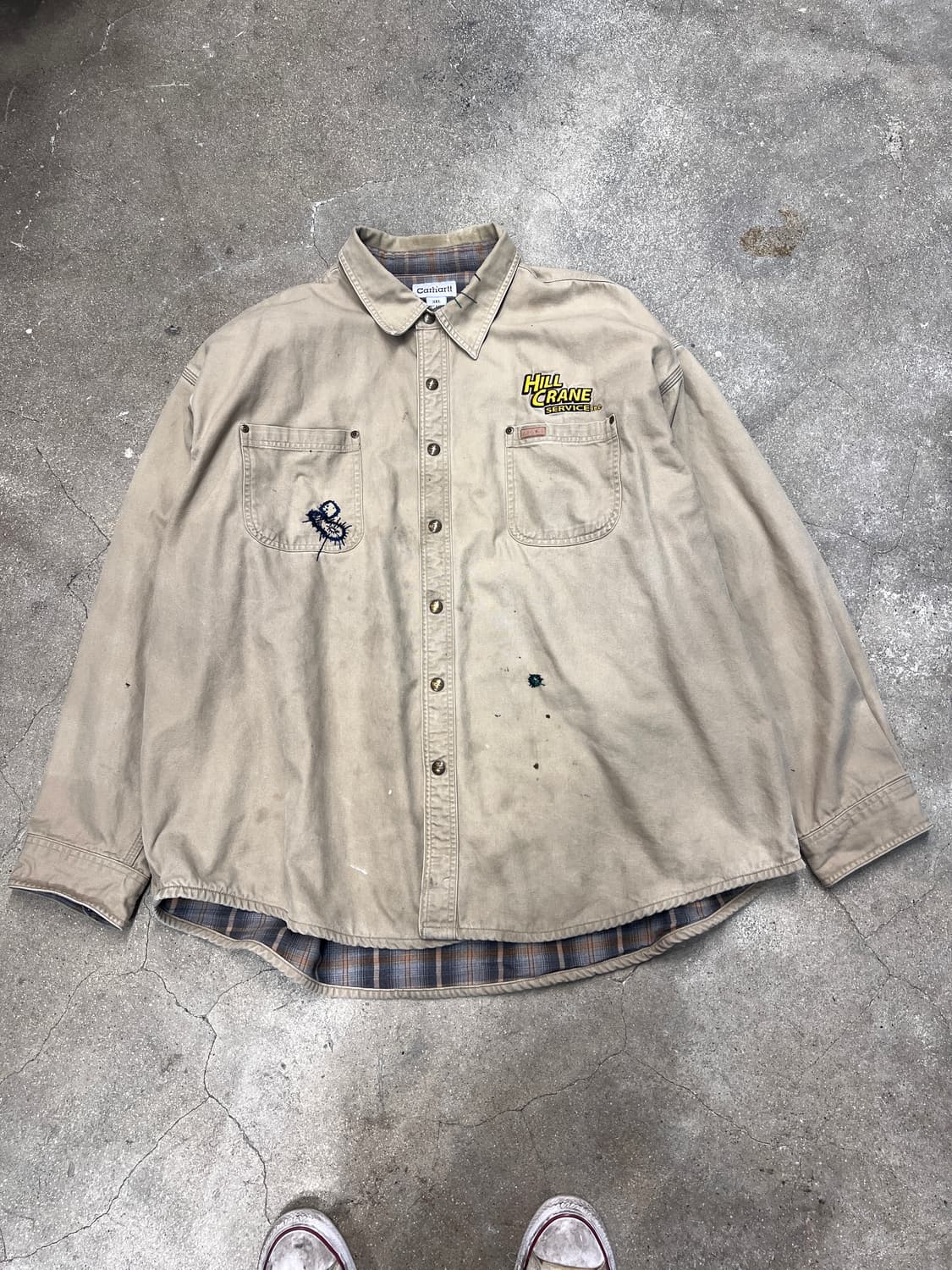 Handmade 칼하트 워크 스냅 자켓 상품이미지1