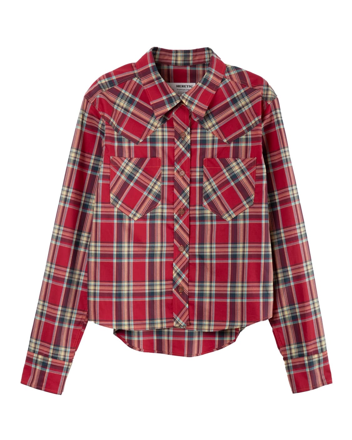 헤레틱 WESTERN CHECK SHIRT / red 판매 상품이미지1