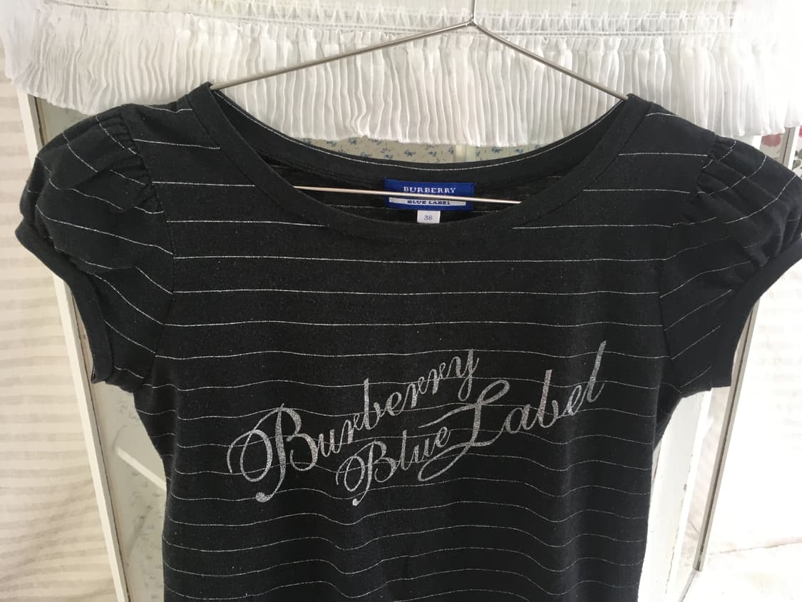버버리 블루라벨 스트라이프 반팔 티셔츠 상품이미지2