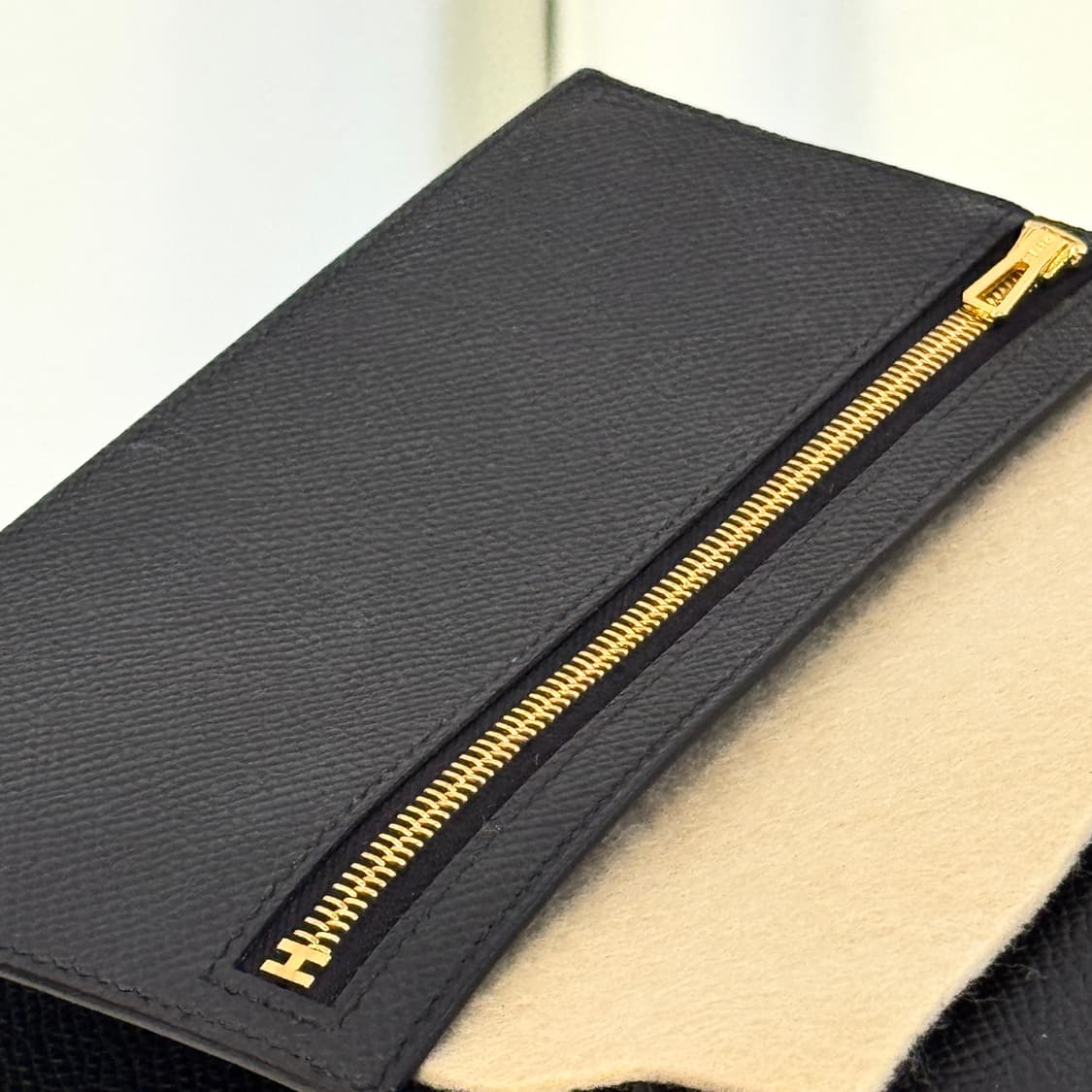 [새상품급/풀구성] 에르메스 베안 장지갑 앱송 & 골드 상품이미지8