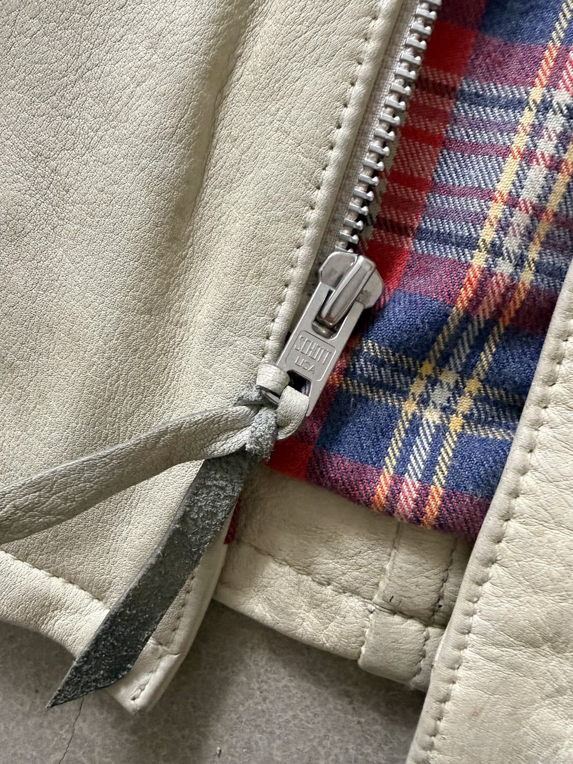 SCHOTT Cowhide Leather Biker Jacket 상품이미지9