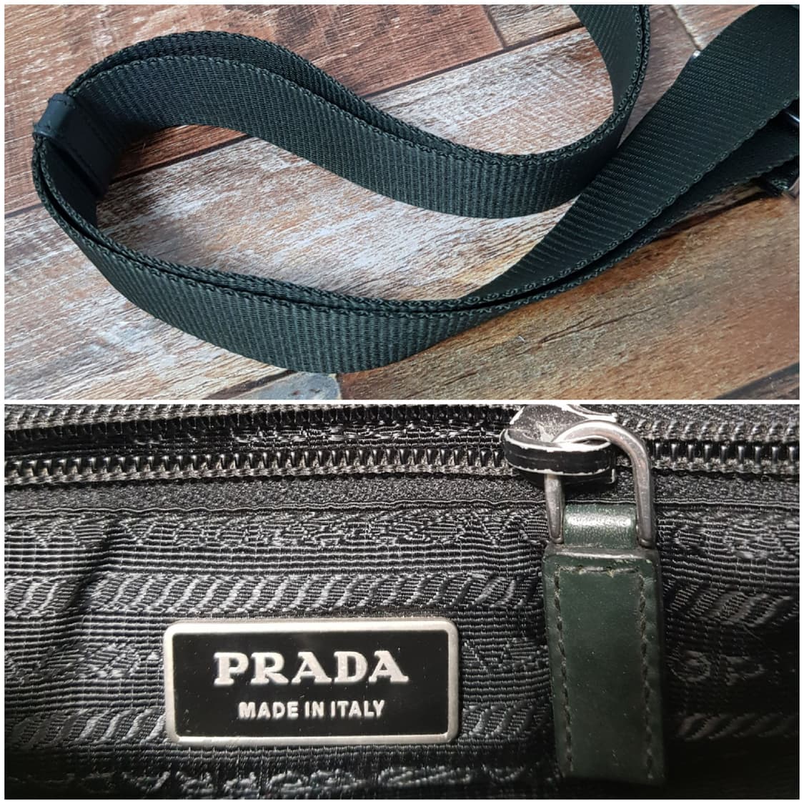 [정품] 프라다 테수토 메신저백 카키 상품이미지7