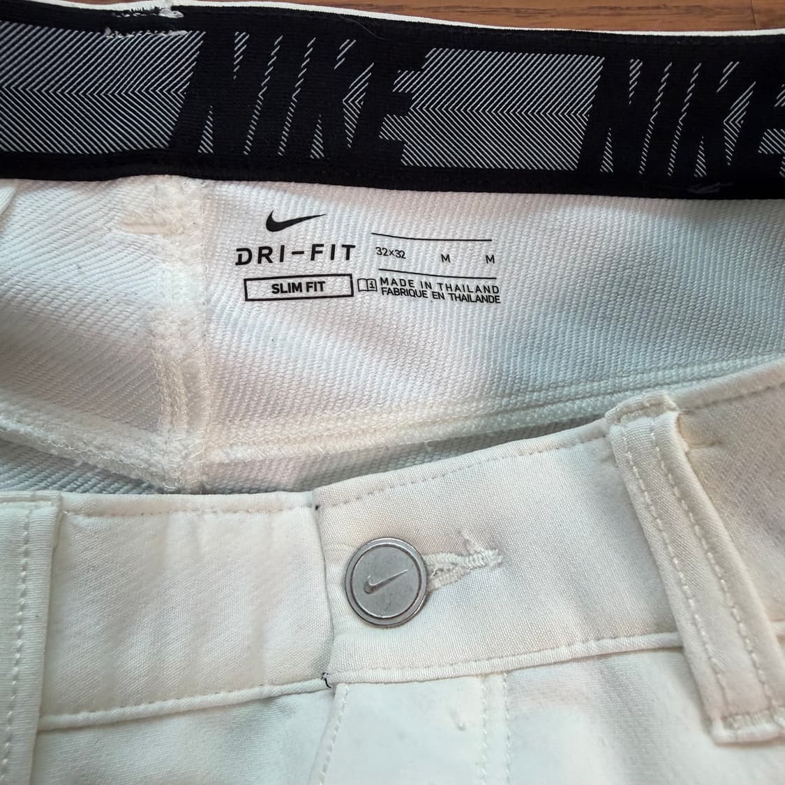 Nike 화이트 컬러 5포켓 스타일 남성용 골프 팬츠 상품이미지2