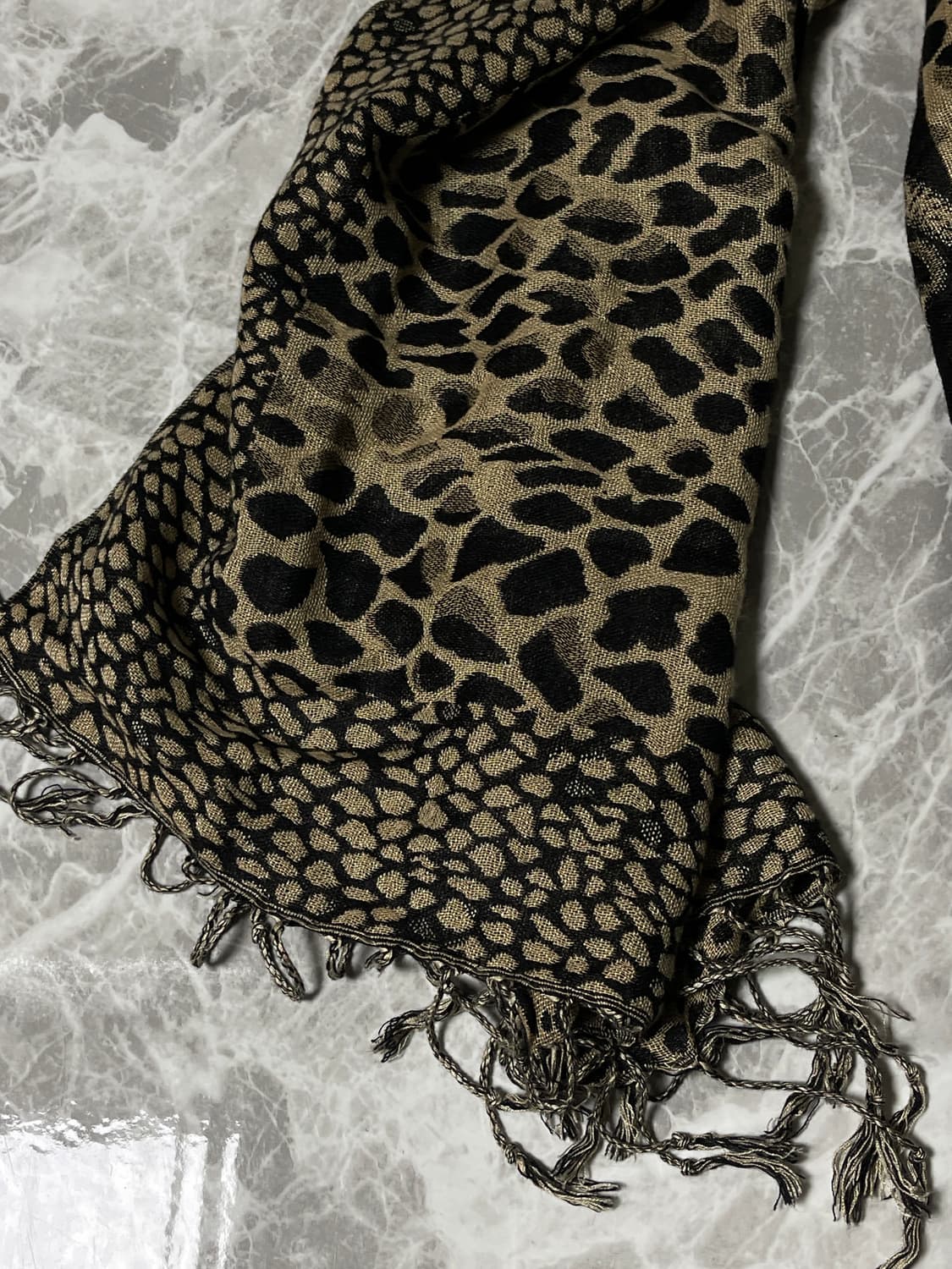 (Japanese vintage)leopard muffler 상품이미지3