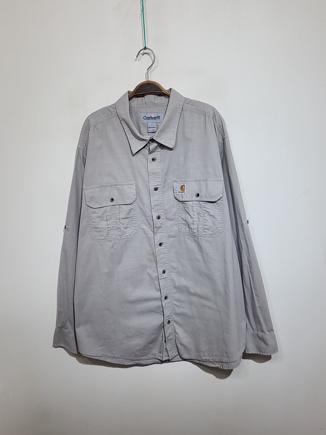 (4XL) 칼하트 빅사이즈 남방 포켓 셔츠 아메카지 캐주얼  상품이미지1