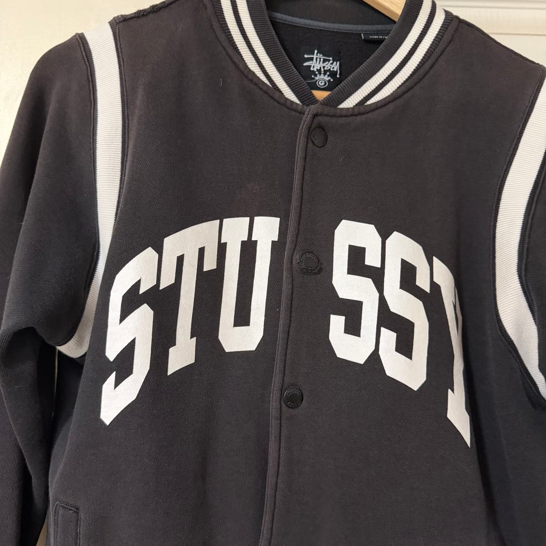 스투시 바시티 자켓 브라운 S 상품이미지4