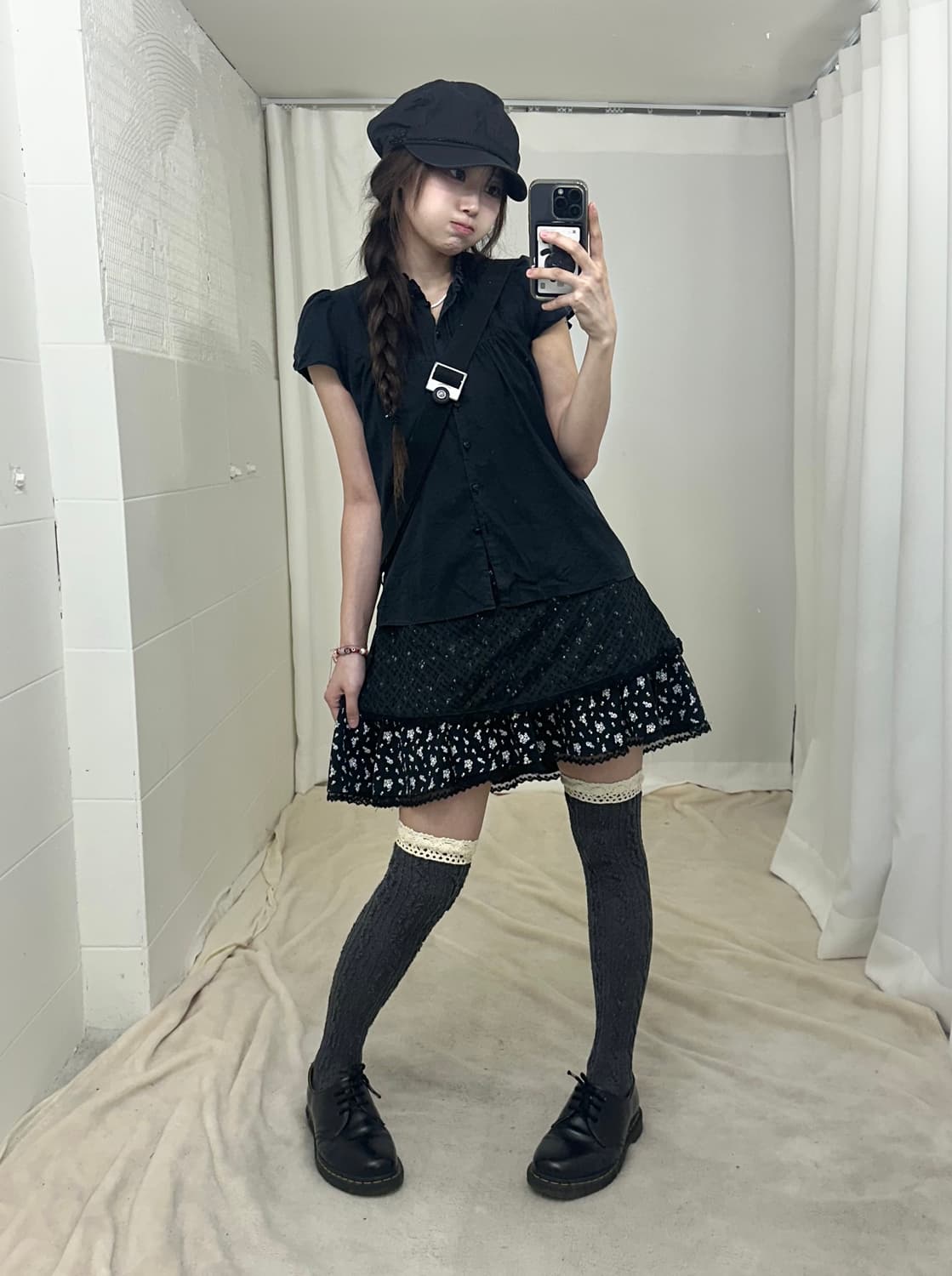 버버리 블랙 블라우스 니혼진 코디세트 상품이미지1