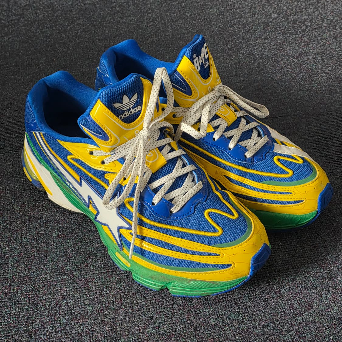 [260] 아디다스×베이프 오르케트로 그린 파워 블루 상품이미지2