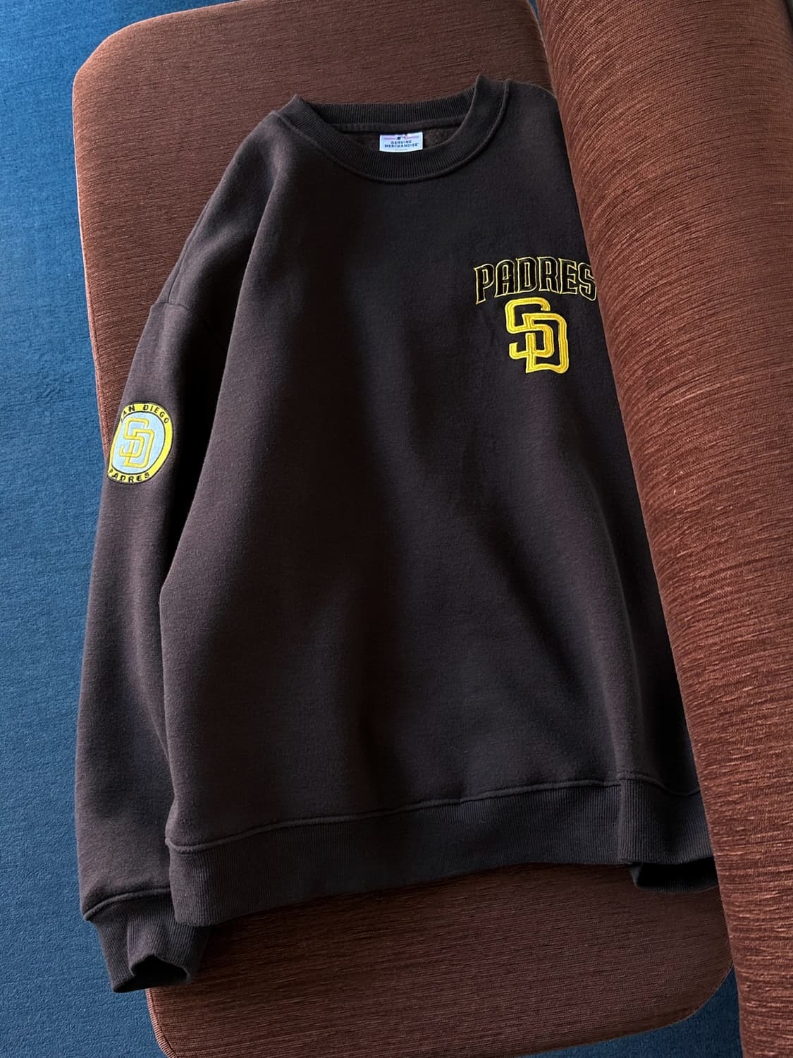 Design patch warm lining sweat P/O 상품이미지5