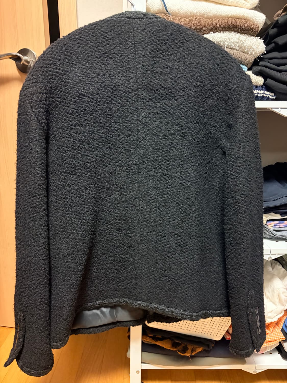 토니웩 부클레 트위드 자켓 블랙 상품이미지4