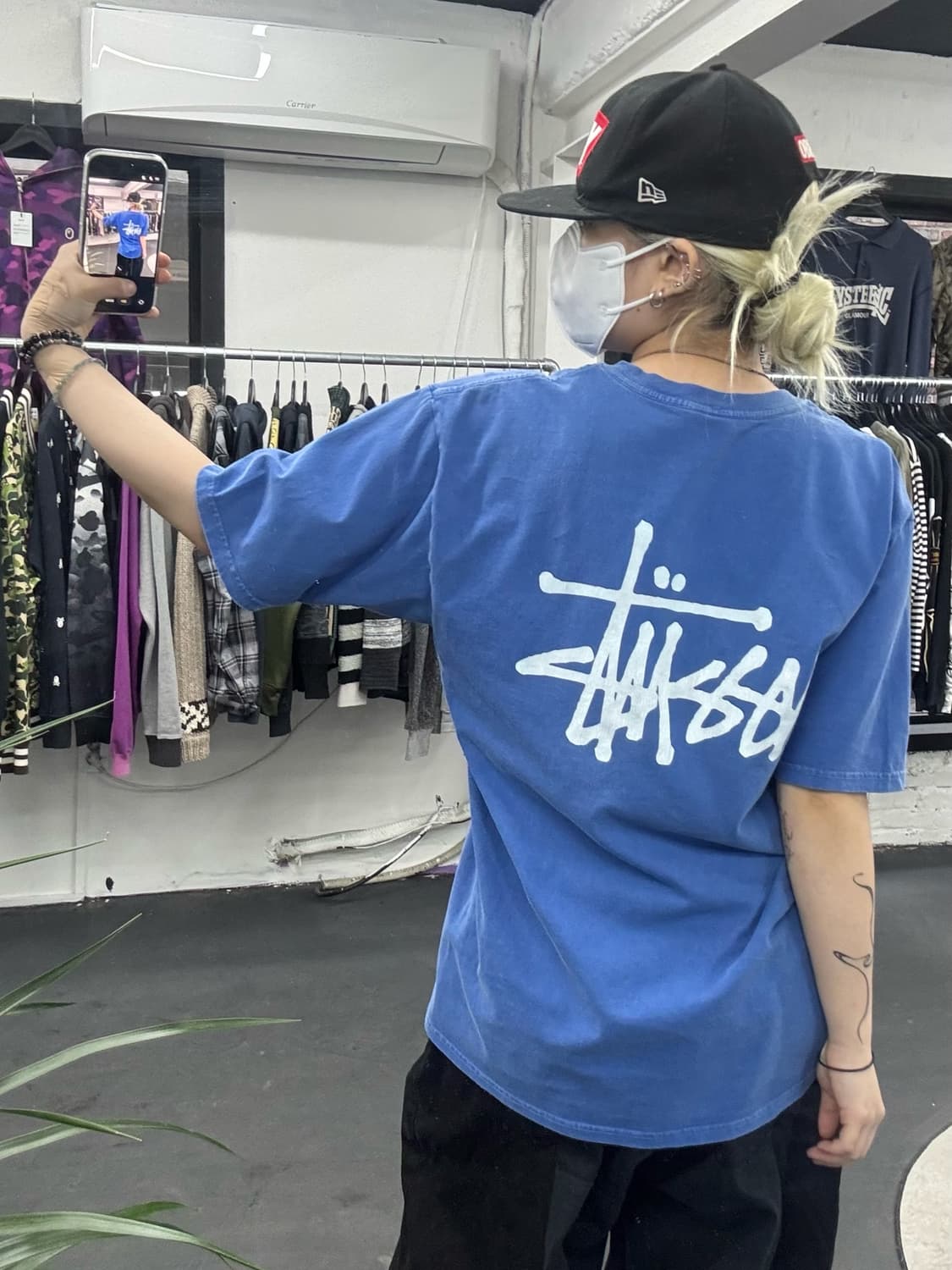 스투시 피그먼트 스탁로고 티셔츠 상품이미지5