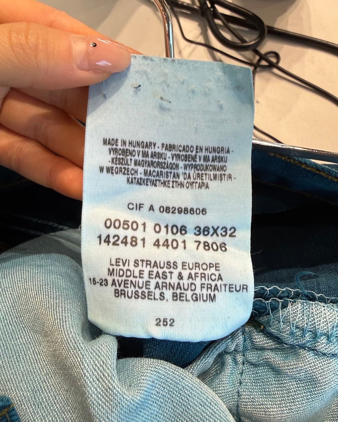 리바이스 블루 501 스트레이트 팬츠  상품이미지9