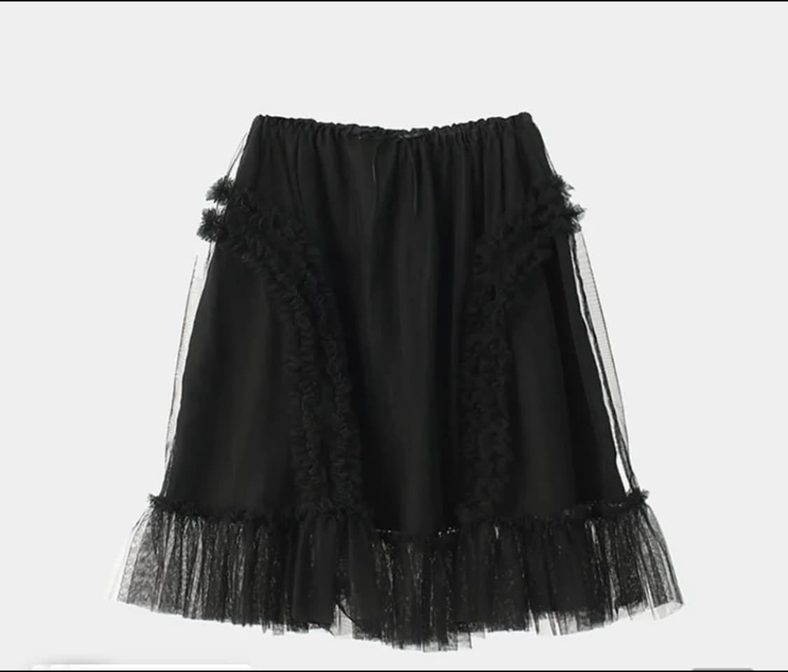 생긴스튜디오 샤스커트 블랙 상품이미지1