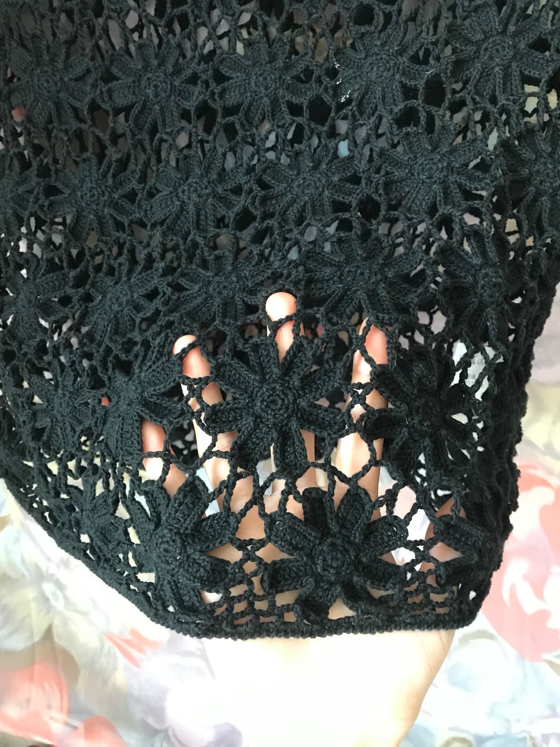 Black lace top 상품이미지2