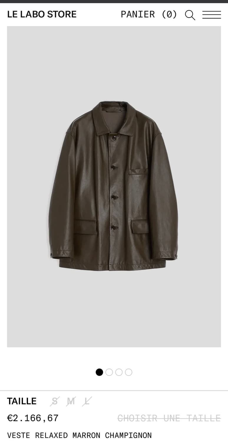 (M) 25ss 르메르 레더 카코트 상품이미지3