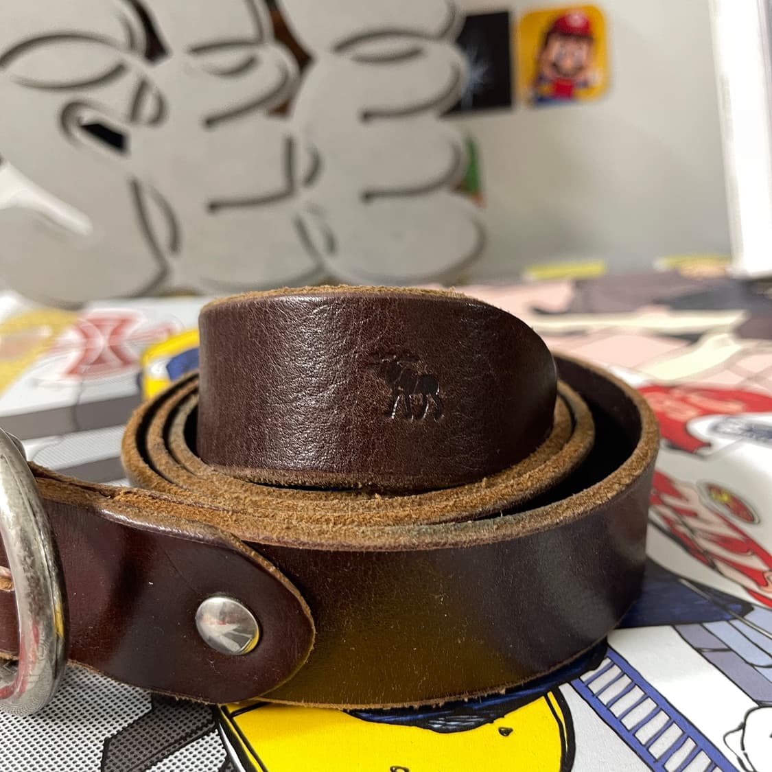 아베크롬비 빈티지 레더 벨트 상품이미지2