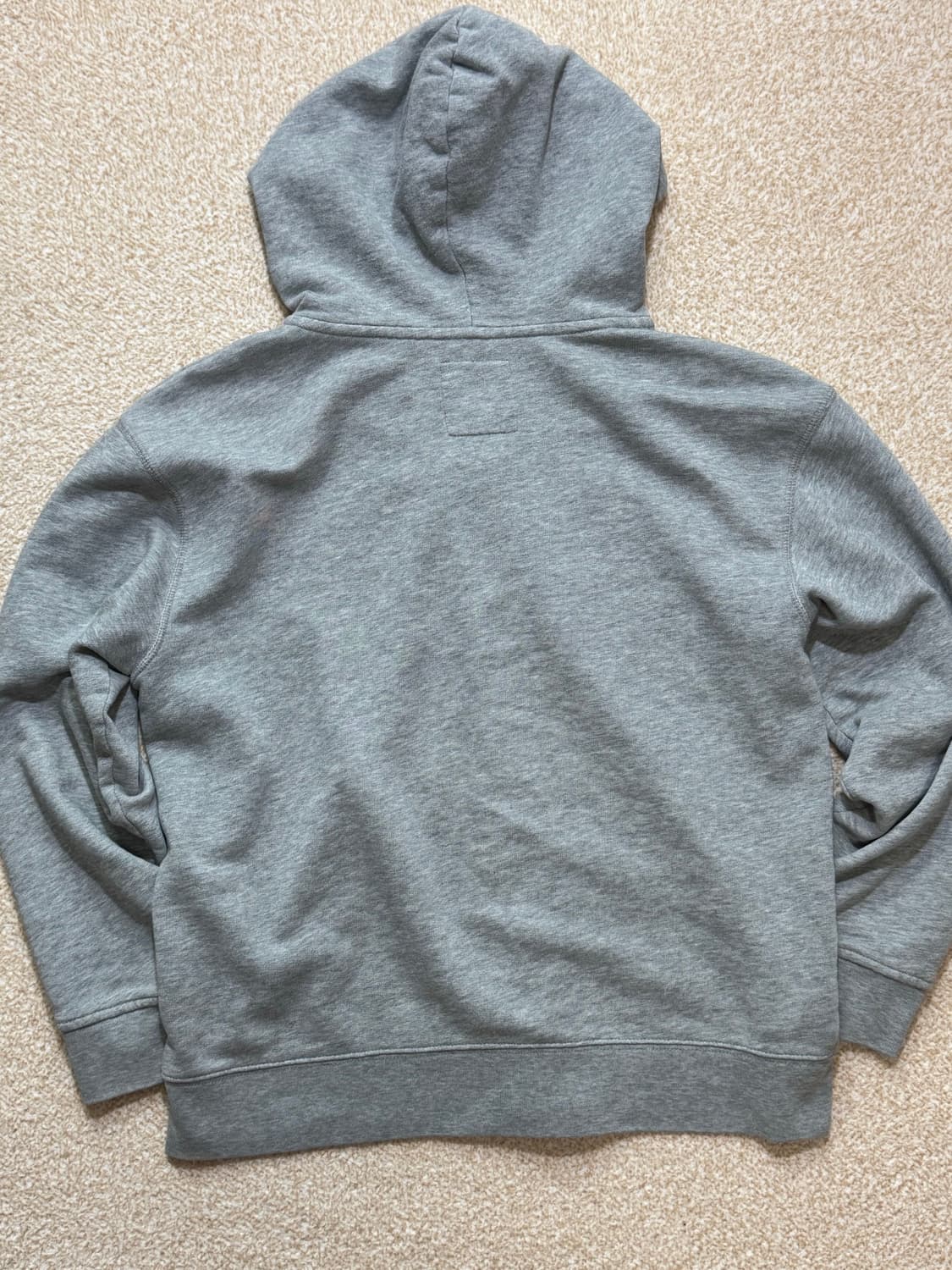 갭 후드 집업 그레이 빅 로고 레드 패치 올드스쿨 라지 L 상품이미지5