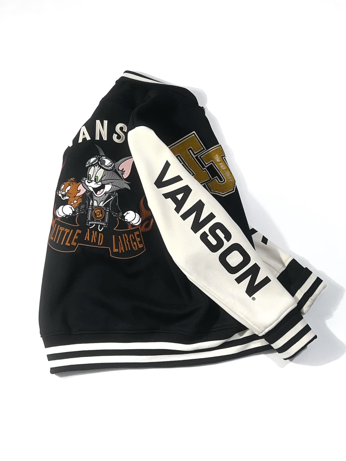 Vanson Leather Tom&jerry Varsity Jacket 상품이미지1