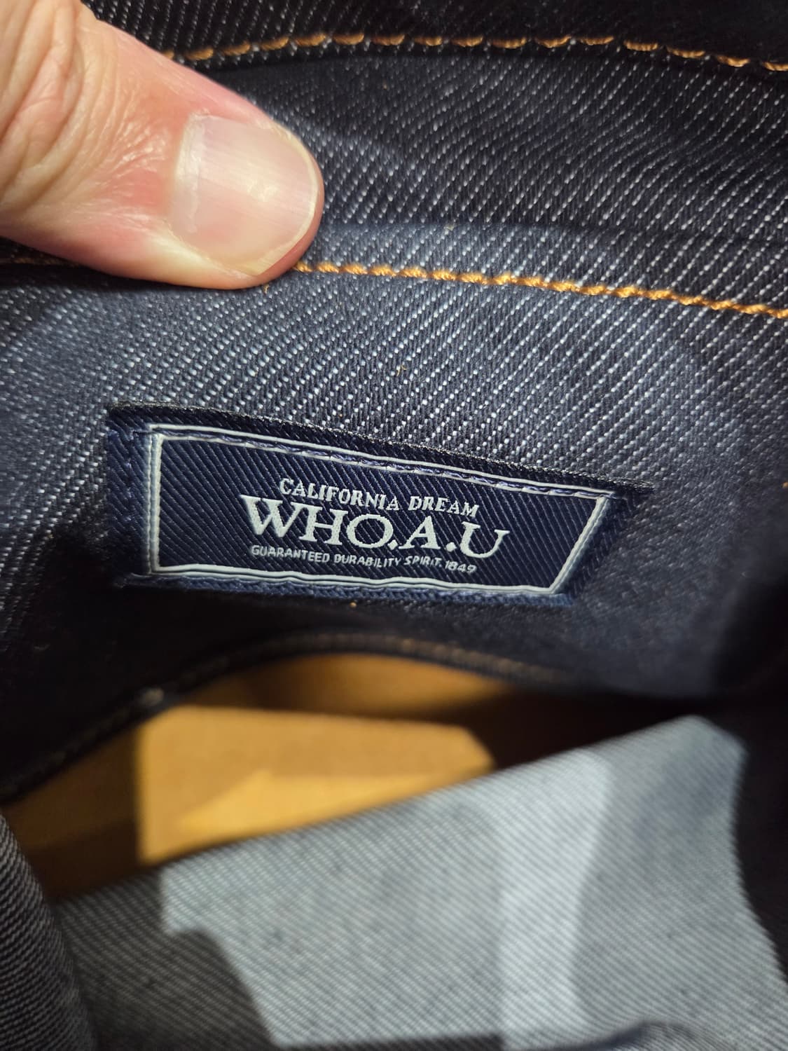 후아유 데님 숄더 버킷백 상품이미지6