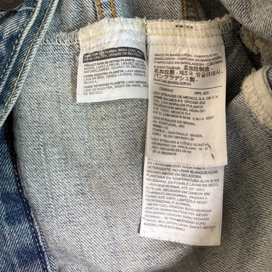 리바이스 데님 청자켓 L 상품이미지7