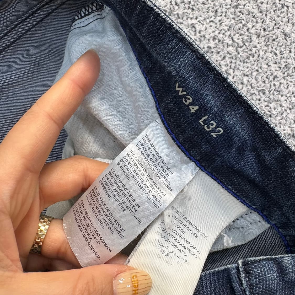 W34L32 캘빈클라인 워싱 데님팬츠 0409J 상품이미지4