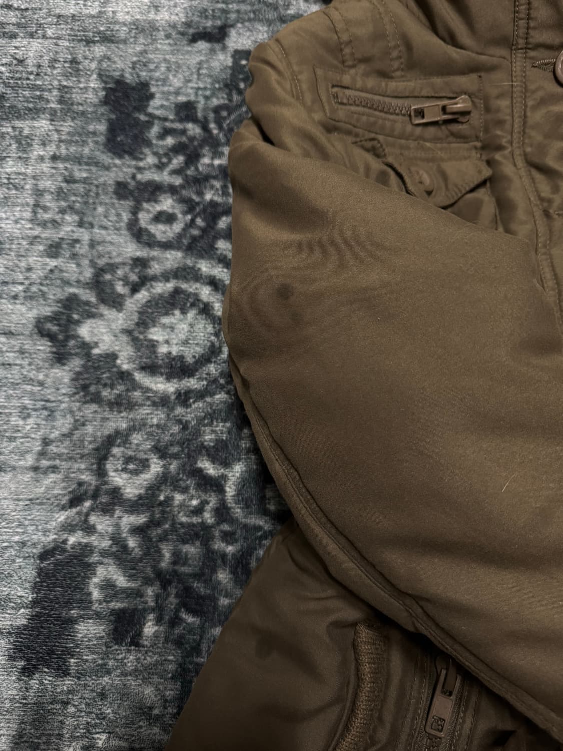 Unknown 00s racoon fur trimming military 상품이미지7