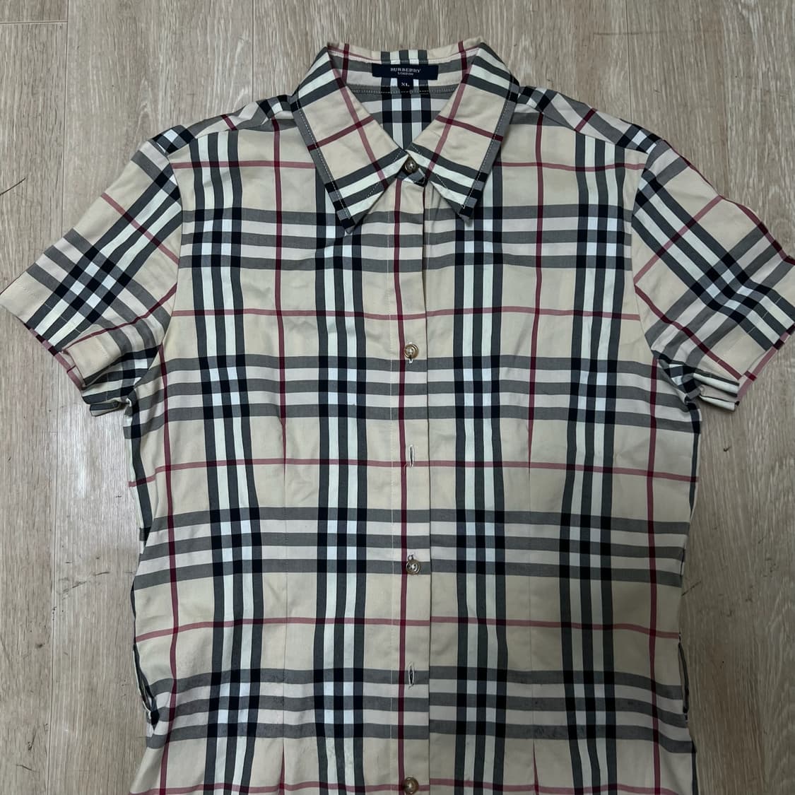 버버리 런던 여성 노바체크 반팔 원피스 XL 상품이미지2
