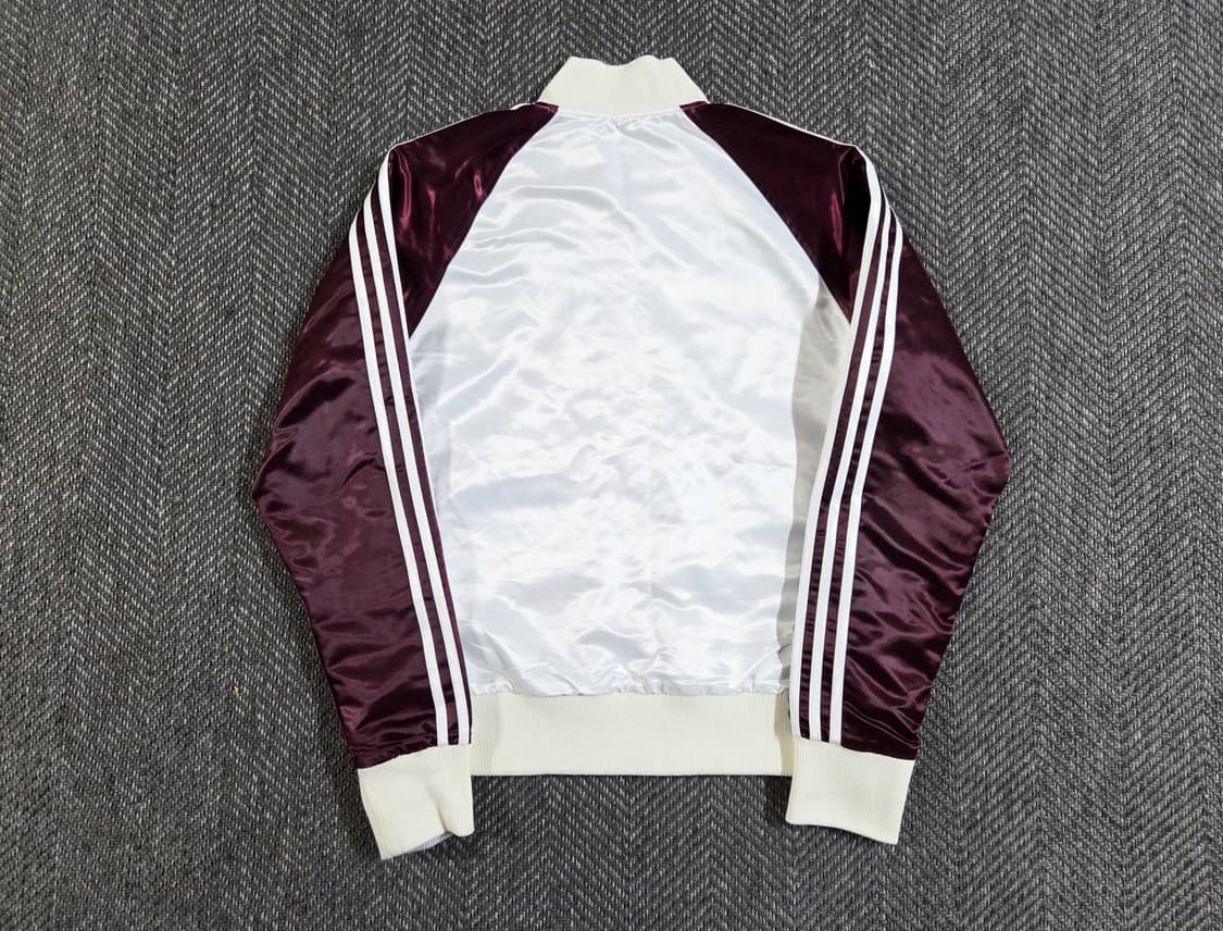 아디다스 Adidas 리버시블 화이트 버건디 트랙탑 상품이미지3
