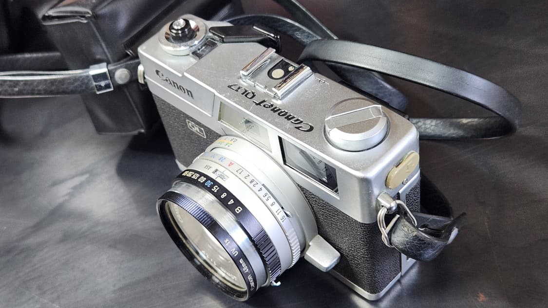 캐논 ql17 40mm f1.7 필름카메라 + 플래쉬 상품이미지2