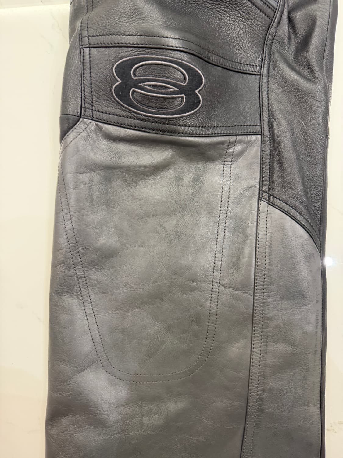 발렌시아가 로우 웨이스트 레더 바이커팬츠 상품이미지7