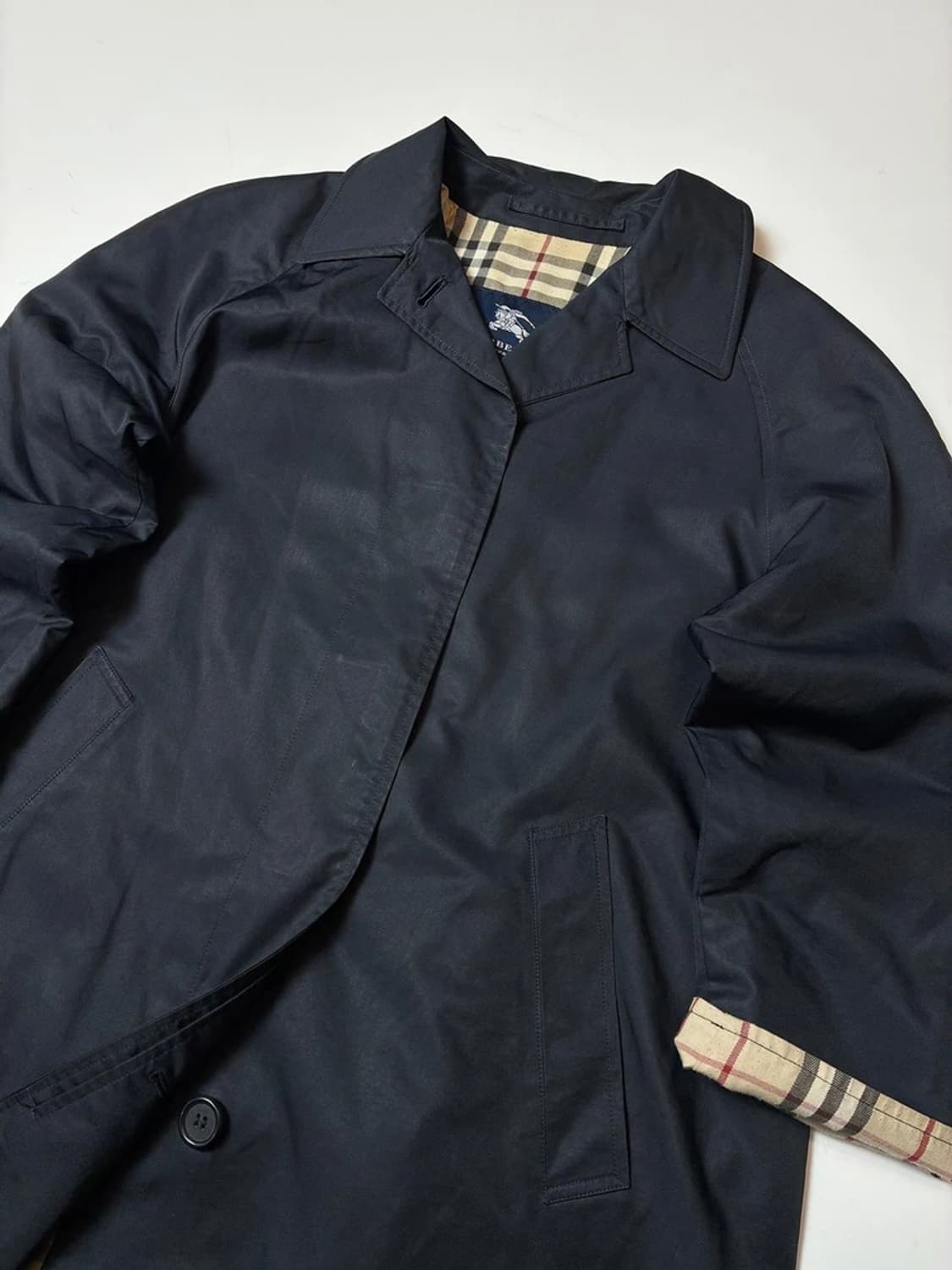 버버리 90s 오리지널 노바 체크 트렌치 코트 PN8944 상품이미지2