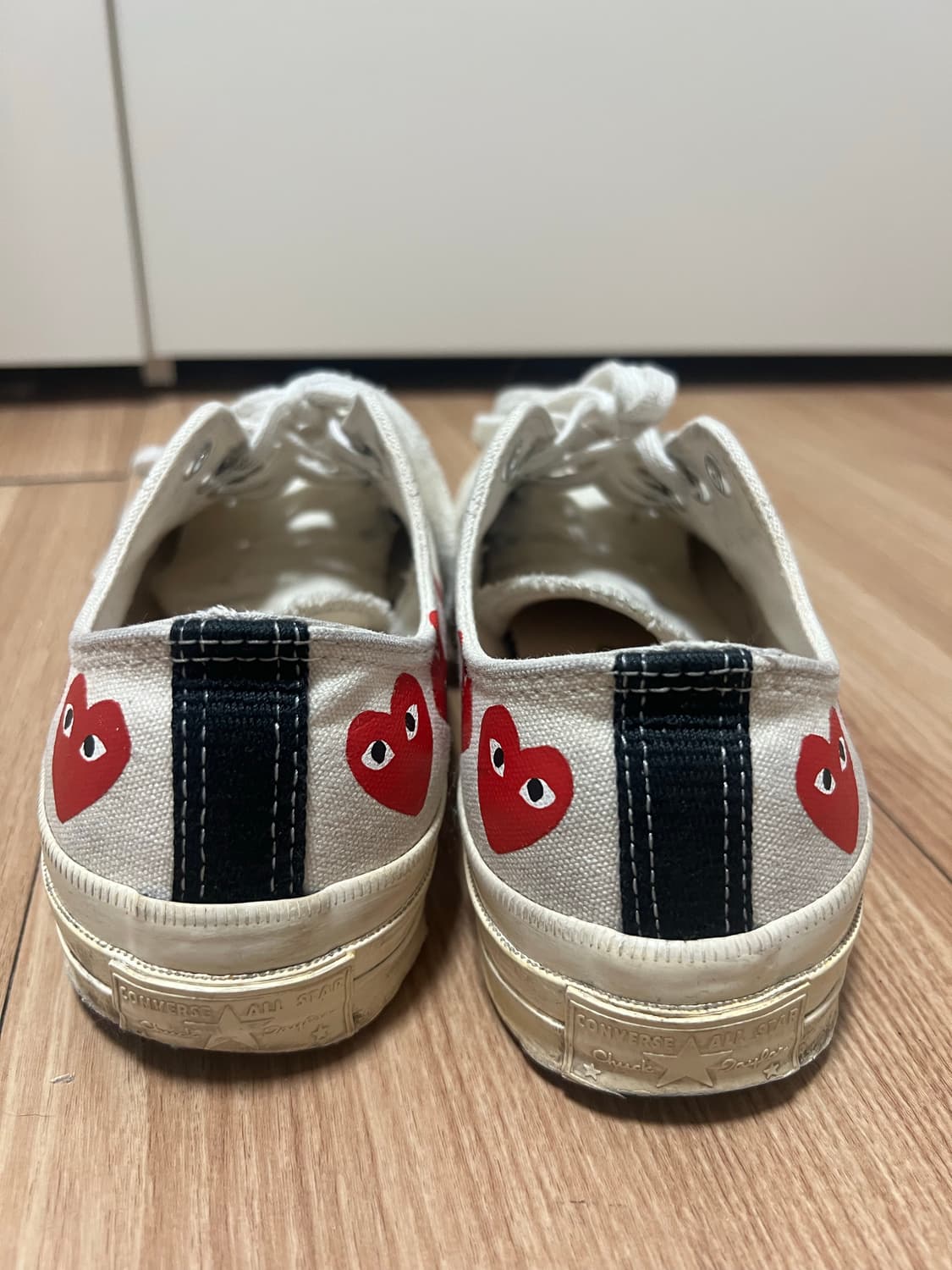 꼼데 컨버스 척테일러 로우 화이트 상품이미지7