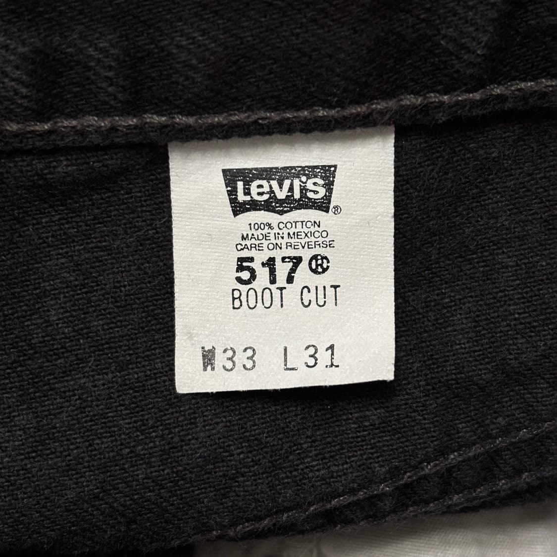00s 빈티지 리바이스 517 블랙 허리39.5cm 상품이미지7