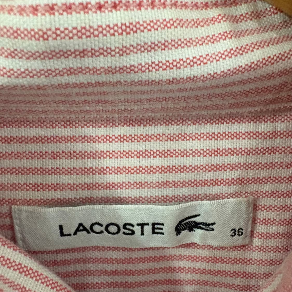 라코스테 핑크 셔츠 36 상품이미지5