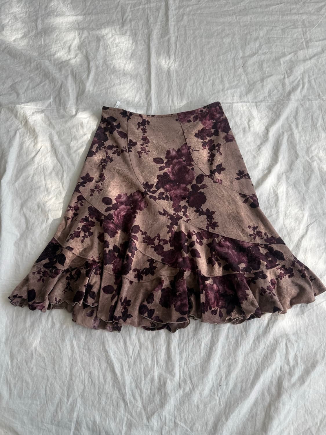 오리엔탈 페어리 벨벳 미디 스커트 상품이미지1