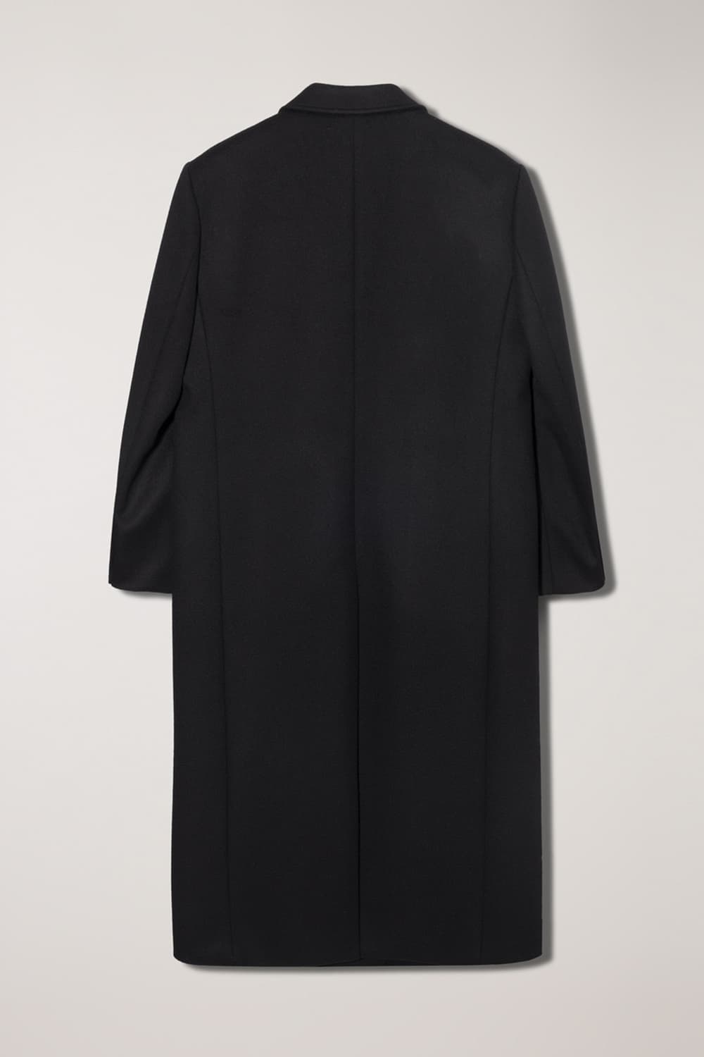 던스트 캐시미어 울 롱코트 블랙 상품이미지5