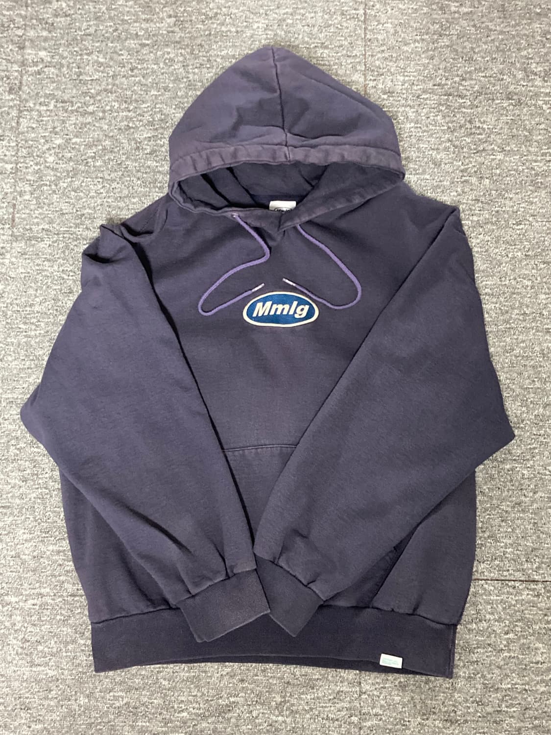 Mmlg 퍼플 네이비 후드티 L 상품이미지1