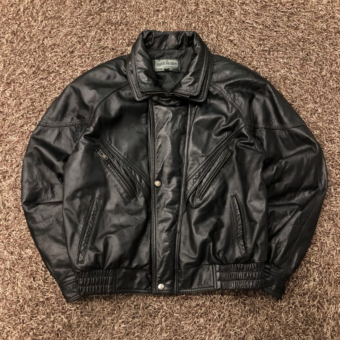 빈티지 리얼레더 봄버 레더 가죽 자켓 상품이미지1